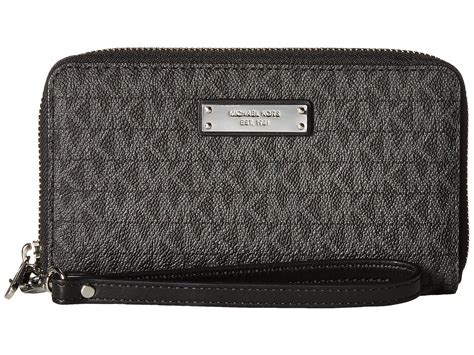 michael kors large leather smartphone wristlet|MICHAEL Michael Kors Large Flat Multifunction Phone Case.